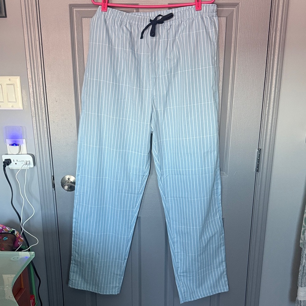 George Men's Blue Striped Joggers